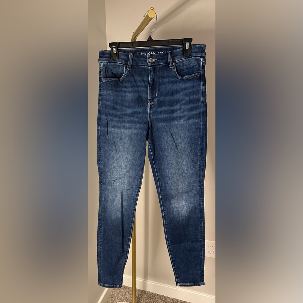 GUC! American Eagle Outfitters Women's Dark Blue Jeggings